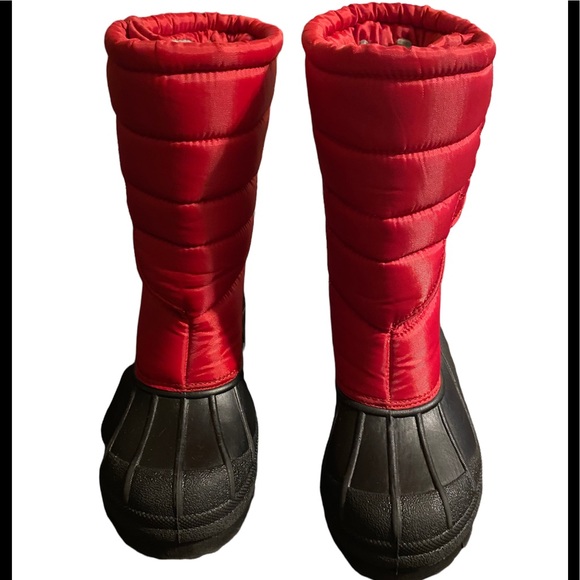 Sintetico Snow Boots red and black. Size 5. - Picture 1 of 7